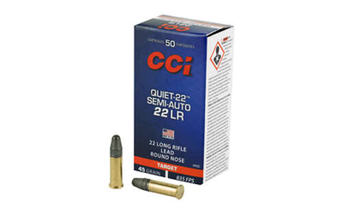 Ammunition CCI Ammunition CCI 22LR CCI 22LR 45GR LRN SA QUIET 50/5000 • Model: CCI